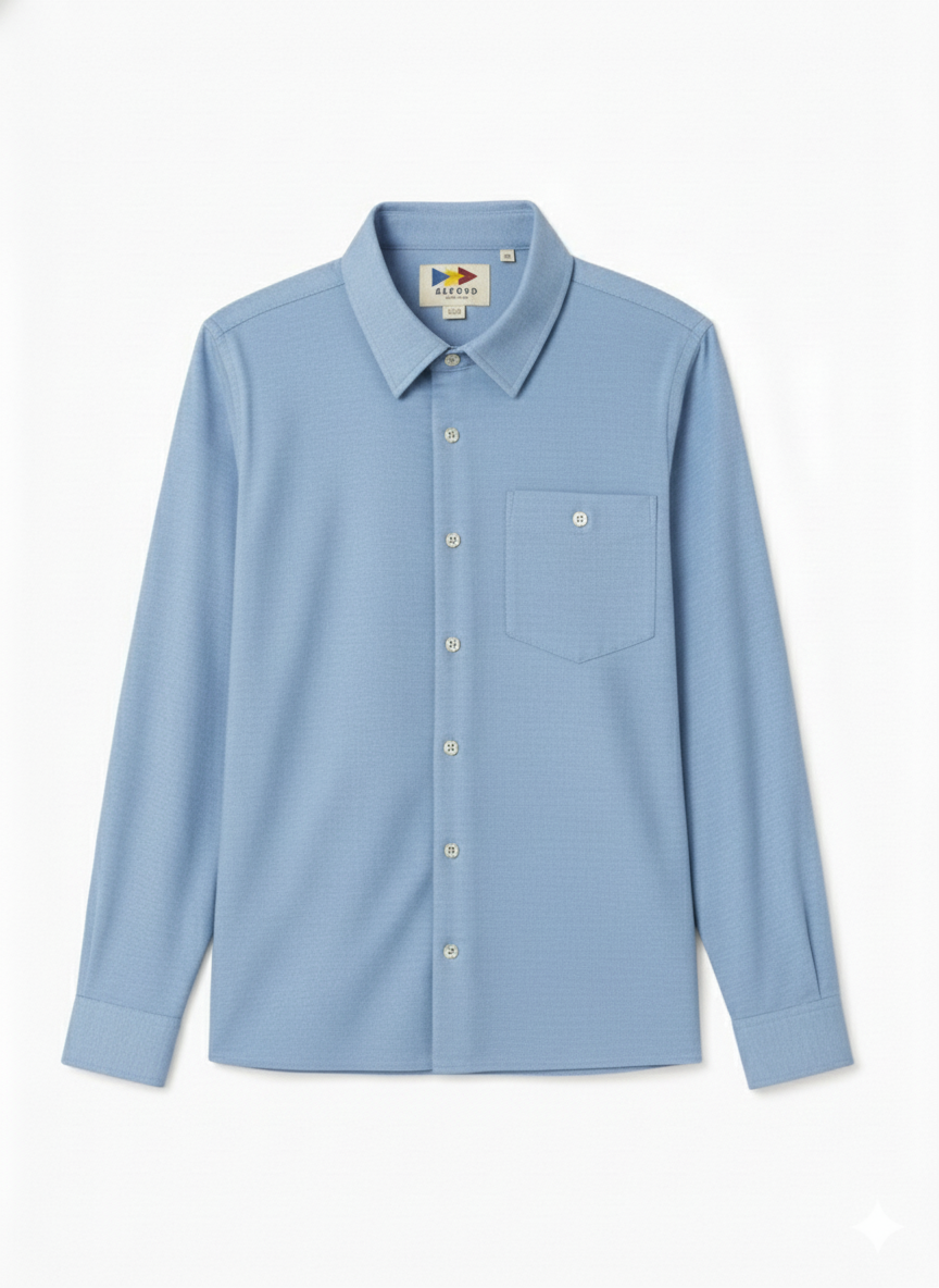 Light blue (Sky Blue) Regular Fit Mens Button Down Shirt