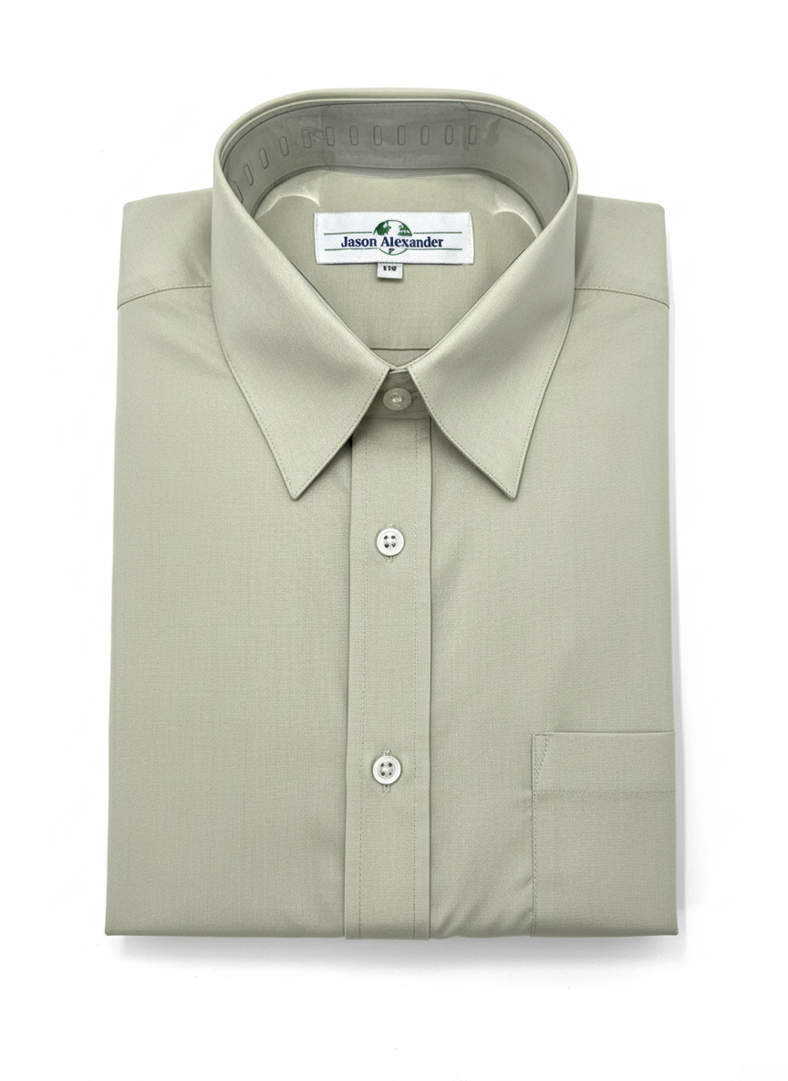 Celary Green Regular Fit Mens Button Down Shirt